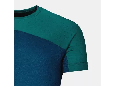 ORTOVOX 170 Cool Horizontal T-Shirt tričko, petrol blue blend