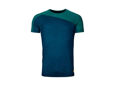 ORTOVOX 170 Cool Horizontal T-shirt, mieszanka niebieskiego petrolu