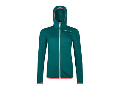 Ortovox Light Grid fleece women&#39;s sweatshirt, pacific/green