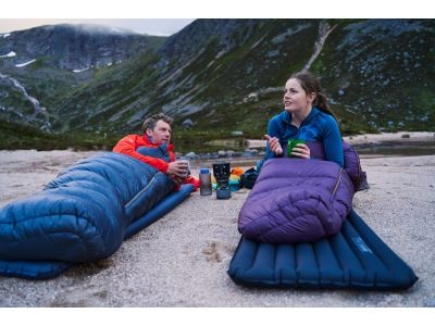 Mountain Equipment Helium 250 Długi śpiwór damski w kolorze średniowiecznego błękitu