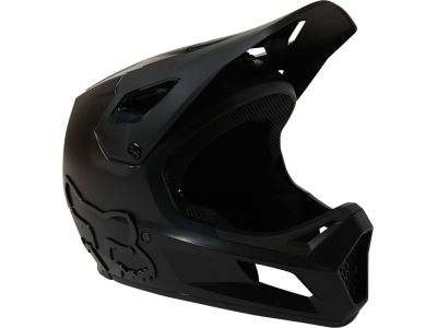 Fox Rampage downhill helmet, black/black