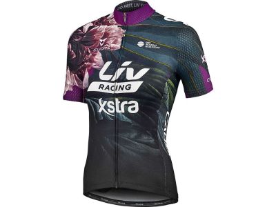 Damska koszulka rowerowa Liv Racing Xstra w kolorze czarno-fioletowym