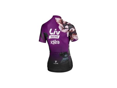 Damska koszulka rowerowa Liv Racing Xstra w kolorze czarno-fioletowym