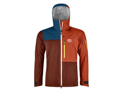 ORTOVOX 3L Ortler jacket, clay/orange
