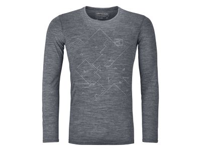 Ortovox Merino Tangram T-Shirt, grau meliert