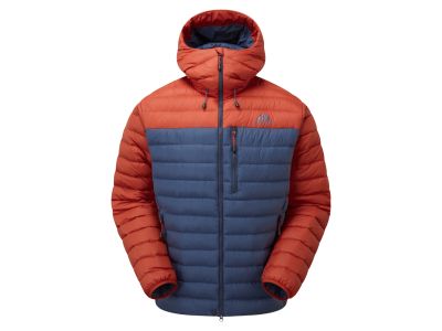 Mountain Equipment Earthrise Down jacket with hood, dusk/red rock