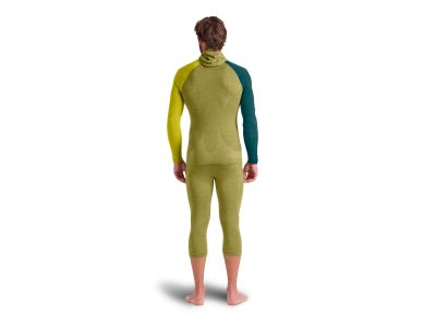 ORTOVOX 120 Competition Light 3/4 base layer pants, petrol blue