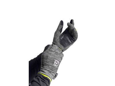 ORTOVOX Flísové rukavice, black steel blend