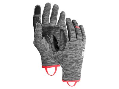 ORTOVOX flísové dámske rukavice, black steel/blend