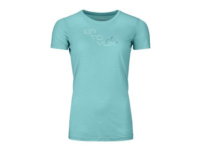 Ortovox Merino Tangram women&amp;#39;s t-shirt, ice waterfall