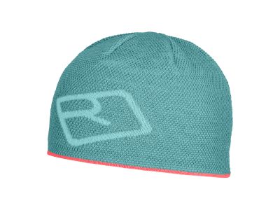 Ortovox Merino Logo Knit Beanie Hat, Ice Waterfall