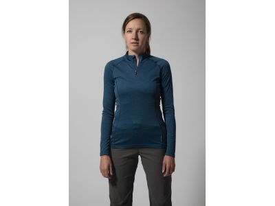 Montane Fem Dart Zip Neck women&#39;s T-shirt, eclipse blue