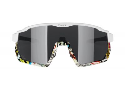FORCE Drift szemüveg, fehér-élénk, fekete kontrasztlencsék