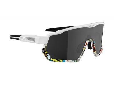 FORCE Drift szemüveg, fehér-élénk, fekete kontrasztlencsék