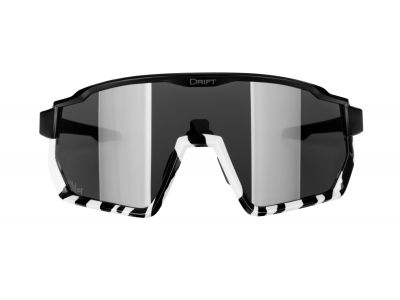 Okulary FORCE Drift, czarno-zebra, czarne soczewki kontrastowe