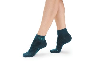 icebreaker Run+_Ultralight Mini dámske ponožky, Green Glory/Fresh