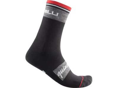 Castelli QUINDICI SOFT MERINO ponožky, černé