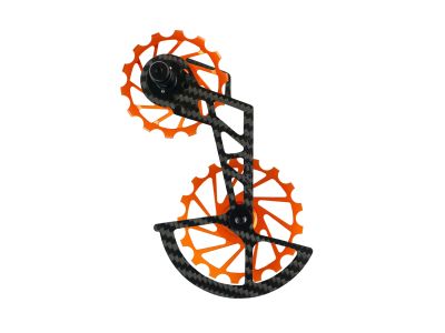Nova Ride Carbon Ceramic ramienko prehadzovača, Shimano Dura Ace/Ultegra, 12-rychl., oranžová
