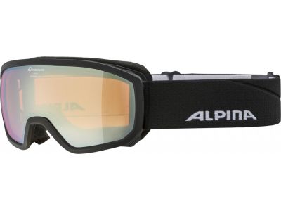 ALPINA SCARABEO JR. children&#39;s glasses, black matt, Q-LITE gold
