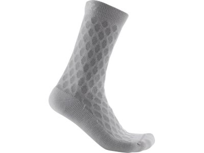 Castelli SFIDA 13 dámské ponožky, stříbrná/šedá