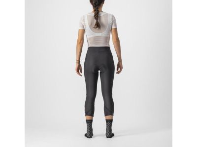 Damskie spodnie 3/4 Castelli VELOCISSIMA THERMAL, kolor czarny/reflex