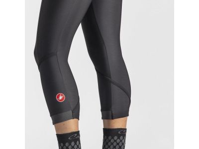 Damskie spodnie 3/4 Castelli VELOCISSIMA THERMAL, kolor czarny/reflex