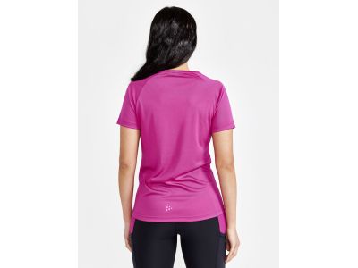 Damska koszulka t-shirt Craft CORE Unify Logo w kolorze różowym