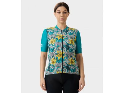 Tricou damă ALÉ HIBISCUS PR-E, cobalt blue