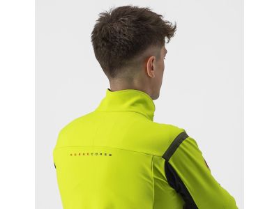 Castelli PERFETTO RoS 2 CONVERTIBLE jacket, electric lime