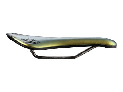 Selle San Marco ASPIDE Short Open-Fit Racing Narrow saddle, 140 mm, iridescent gold