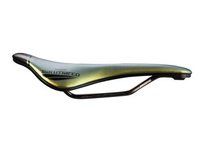 Selle San Marco SHORTFIT 2.0 Open-Fit Racing Narrow saddle, 140 mm, iridescent gold
