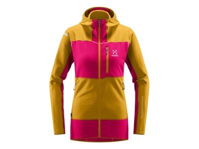Haglöfs LIM Mid Fast women&amp;#39;s sweatshirt, yellow/pink