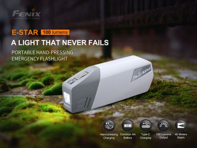 Fenix E-STAR svietidlo s dynamom