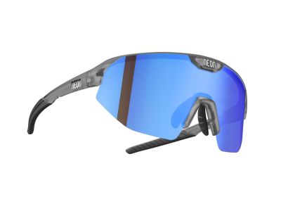 Neon FLAME glasses, CRYSTAL ANTHRACITE MAT/MIRROR BLUE CAT 3