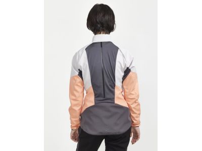 CRAFT CORE Glide női kabát, fehér/narancs