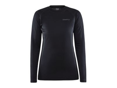 CRAFT CORE Warmes Baselay Damen-T-Shirt, schwarz
