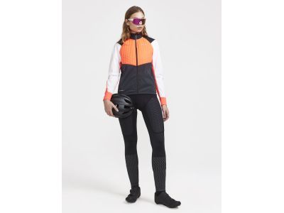 Jachetă de damă CRAFT ADV BIKE SubZ, portocaliu/alb
