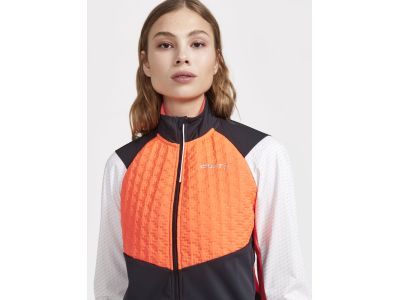 CRAFT ADV BIKE SubZ női kabát, narancssárga/fehér