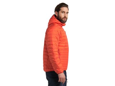 Jachetă Haglöfs Micro Nordic Down Hood, portocalie