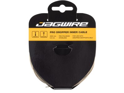 Jagwire Dropper Inner Cable Pro Cablu inoxidabil lustruit pentru tije telescopice, 0,8x2000 mm