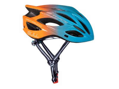 Kask FORCE Bull Hue, niebieski/pomarańczowy