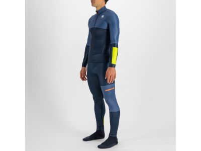 Tricou Sportful APEX, albastru închis/galben