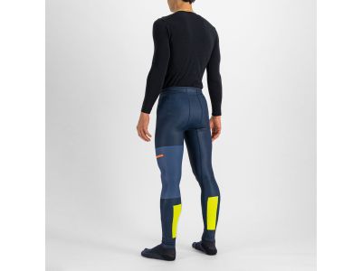 Sportful APEX legginsy, ciemnoniebieskie/żółte