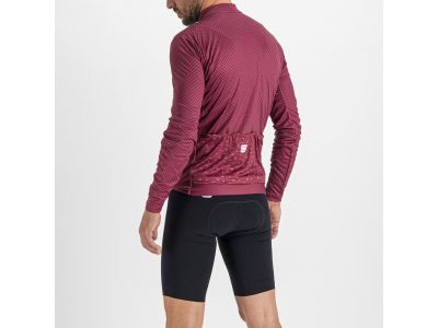 Sportful CHECKMATE THERMAL jersey, plum/red