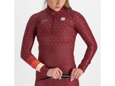 Sportful DORO APEX Damen-Sweatshirt, dunkelrosa