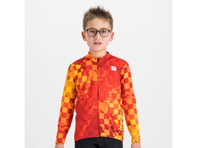 Sportful Kid Thermal detský dres, červená/oranžová