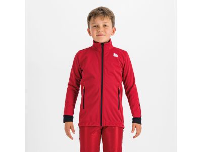Sportful SQUADRA dětská bunda, tmavě růžová/černá