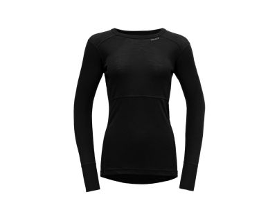 Devold Lauparen Merino 190 women's long sleeve t-shirt, black