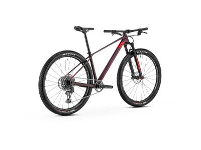 Mondraker Podium Carbon 29 kerékpár, áttetsző piros kanalasbon/cseresznyepiros
