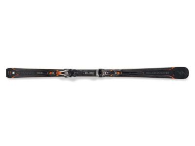 Blizzard Quattro RS skis, 69 mm + binding XCELL 14 DEMO, black/anthracite/orange